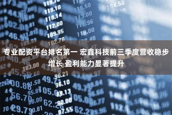 专业配资平台排名第一 宏鑫科技前三季度营收稳步增长 盈利能力显著提升